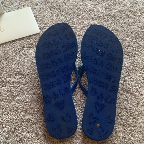 New Coach Kerry Jelly Flip Flops Size 7 - Picture 4 of 5
